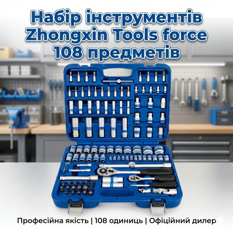 Набір інструментів Zhongxin Tools force 108 предметів